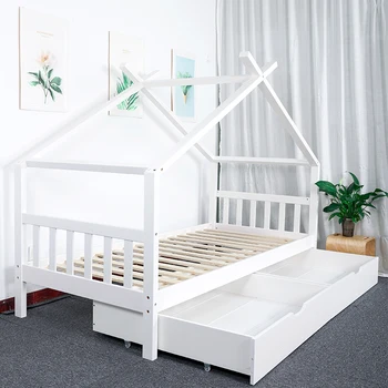 Новый дизайн Дом Кровать Малыш Кровать из массива дерева Кровать для детей Кровать Дом Дети