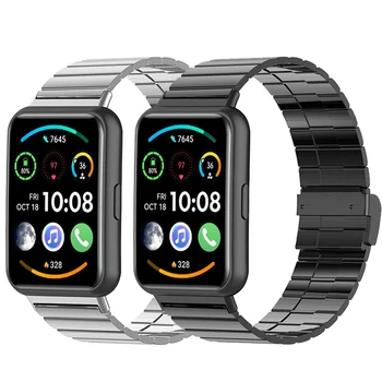 Металлический ремешок для часов Huawei Watch Fit 2 Ремешок из нержавеющей стали для huawei watch fit Браслет huawei watch fit 2 Wristband Correa
