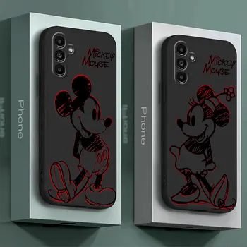 Чехол для телефона Disney Mickey Minnie Mouse для Samsung Galaxy A52 A03 Core A01 A02s A04e A14 A54 A04s A03s A05s A13 A12 Чехол