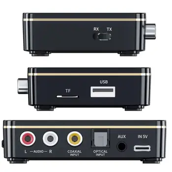 5.0 Аудиоадаптер 3,5 мм AUX RCA Беспроводной приемник Передатчик Оптический / коаксиальный музыкальный адаптер для телевизора ПК Автомобильный динамик