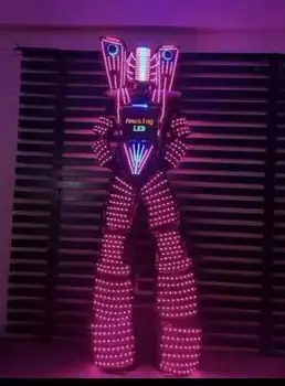 2023 новый Настроить мужчин LED Tron Dance Wear с длинным рукавом персонализировать рекламу A1791 темно-синий светло-зеленый желтый небесно-голубой армия