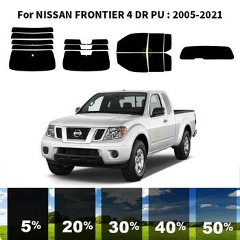  Предварительно нарезанная нанокерамика Автомобильный УФ-комплект для тонировки окон Автомобильная оконная пленка для NISSAN FRONTIER 4 DR PU 2005-2021