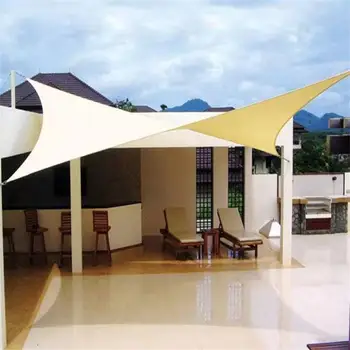 420d Открытый водонепроницаемый солнечный парус Прямоугольный солнечный парус садовая палуба навес для внутреннего двора для плавания пляжный навес для автомобиля