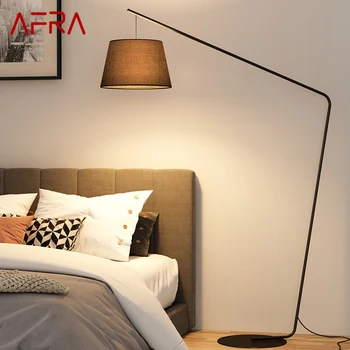 AFRA Nordic Black Fishing Торшер Современная семейная гостиная рядом с диваном Креативный светодиодный декоративный стоячий светильник