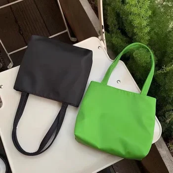 Мини Сумка для покупок Женская сумка через плечо Маленькие Оксфордские зеленые сумки Повседневная квадратная сумка Портативная сумка для женщин