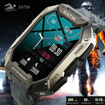 2023 Новые умные часы для плавания Мужчины Умные часы глубиной 50 м IP68 водонепроницаемые фитнес-часы Bluetooth для Android ios смарт-часы Мужчины