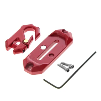  Пластина крепления управления лебедкой Металлический крюк лебедки Инструмент для восстановления Подходит для RC Гусеничный автомобиль Axail SCX10 TRX4, красный