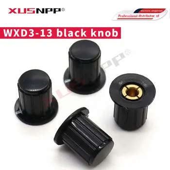 5 шт. WXD3-13 черная ручка колпачок кнопки подходит для высококачественной поворотной специальной ручки потенциометра WXD3-13-2W KYP16-16-4