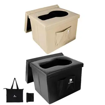  Дорожный горшок для взрослых с сумкой для переноски Портативное сиденье для унитаза Снаряжение для кемпинга Must Have Складной туалет для кемпинга на открытом воздухе