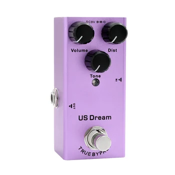 Педаль эффектов электрогитары US Dream Effect True Bypass American Metal Distortion Metal Case Высококачественные аксессуары для гитары