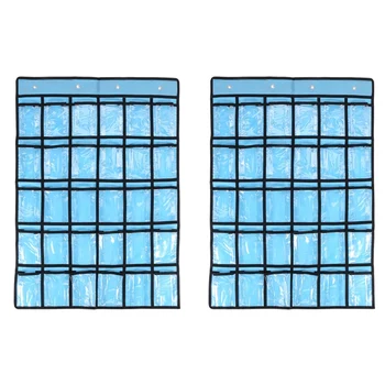 2X карманная диаграмма для держателя калькулятора, 30 карманных диаграмм для класса 33,5 x 24,5 дюйма подвесной органайзер для мобильного телефона