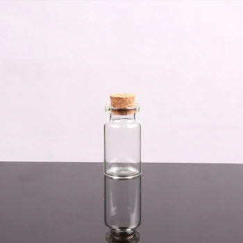2024 Новые маленькие бутылки с корковыми пробками Крошечные флаконы Маленькие прозрачные стеклянные банки Крышки Хранение