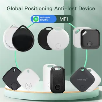 Умный трекер сигнализации Bluetooth Работа с устройством защиты от утери приложения Find My для IOS Поиск замены системных тегов Мини-трекер ключей MFI