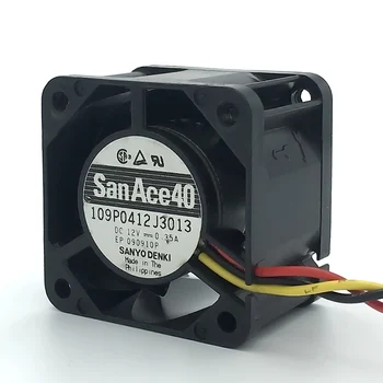 5шт Новый San Ace 40 4 см серверный вентилятор 4028 40 * 40 * 28 мм 12 В 0,35 А Вентилятор охлаждения корпуса сервера 109P0412J3013 с 3-контактным
