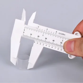  Пластиковый штангенциркуль Татуировка Измерение Линейка для бровей Рисование Линейка для бровей Измерение штангенциркуля Инструмент для рисования