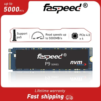 Faspeed 1-10 шт. M.2 SSD 1 ТБ 512 ГБ PCIE 4.0X4 5000 м/с Твердотельный накопитель 1 ТБ 512 ГБ M 2 2280 Жесткий диск для PS5 ПК Ноутбук Настольный ПК