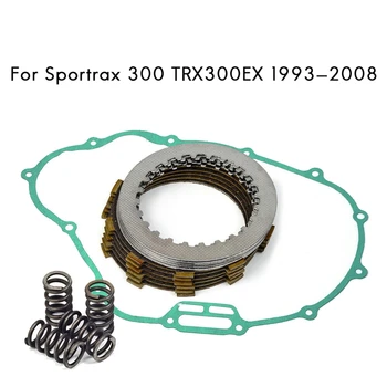  Комплект сцепления Фрикционные диски сцепления Сверхмощные пружины и прокладка крышки для Honda Sportrax TRX300EX 1993-2008