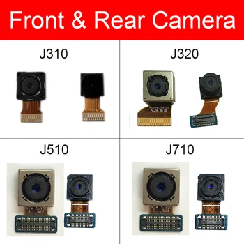 Передняя и задняя камера для Samsung Galaxy J3 J5 J7 2016 J310 J320 J510 J710 Модуль основной задней камеры Маленькая камера Гибкие детали кабеля