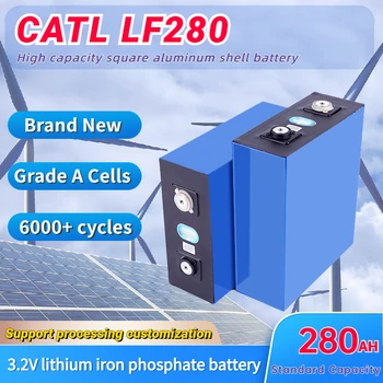 4 шт. CATL 302AH 280AH Совершенно новый аккумуляторный блок класса A LiFePO4 DIY 12 В 24 В 48 В Аккумуляторы Rchargeable для солнечной системы хранения