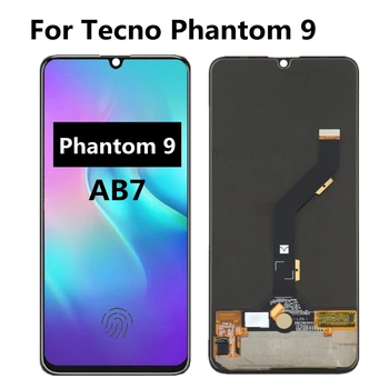 6,39 дюйма AMOLED 100% тест для Tecno Phantom 9 AB7 ЖК-дисплей с сенсорным экраном в сборе для Tecno Phantom 9 LCD
