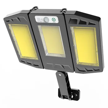 Solar Lights Наружный светодиодный настенный светильник 384 с регулируемыми головками Охранный светодиодный прожектор IP65 Водонепроницаемый с 3 режимами работы
